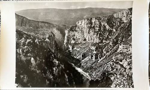 Vends ancienne photographie scolaire La Pie 12, 1950 - Gorges du Verdon, Alpes