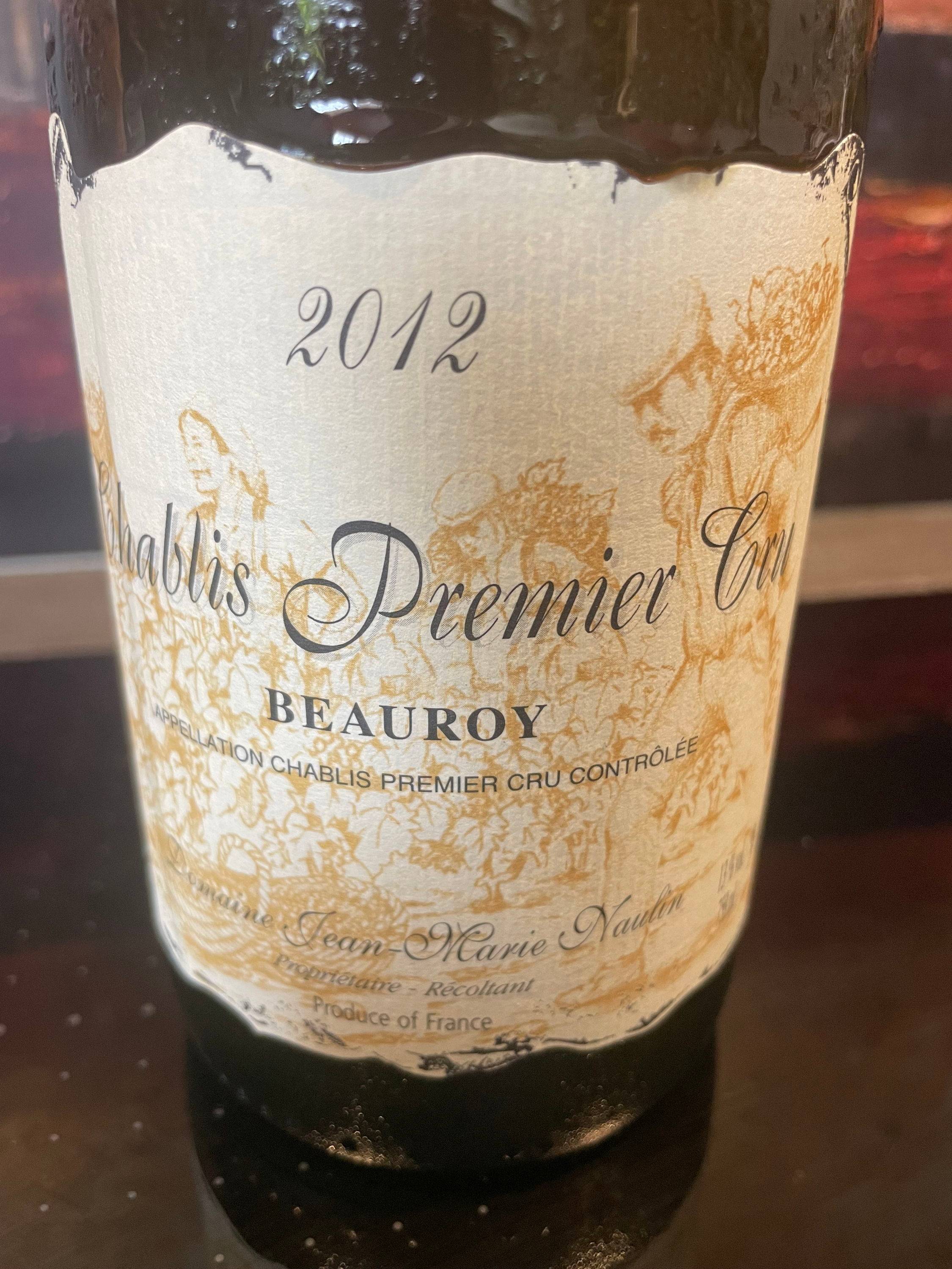 1 Bt Chablis 1er Cru BEAUROY 2012 Dom NAULIN