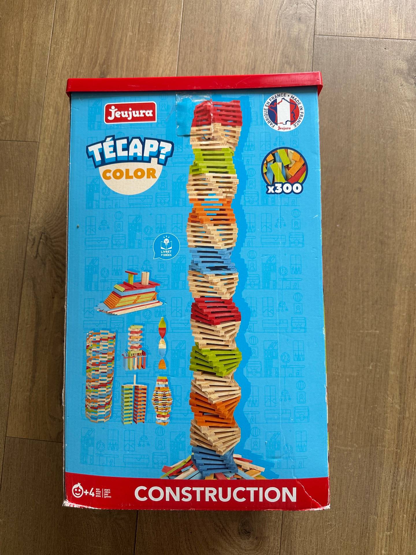 Vends Kapla JEUJURA - TECAP Color - 300 planchettes en bois colorées