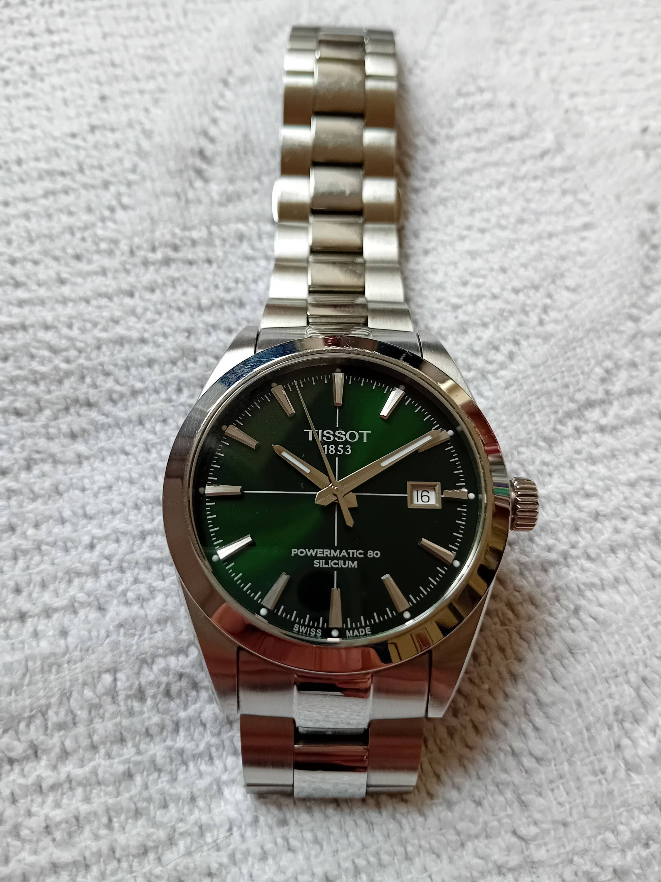 Vends Tissot Powermatic 80 Gentleman cadran vert