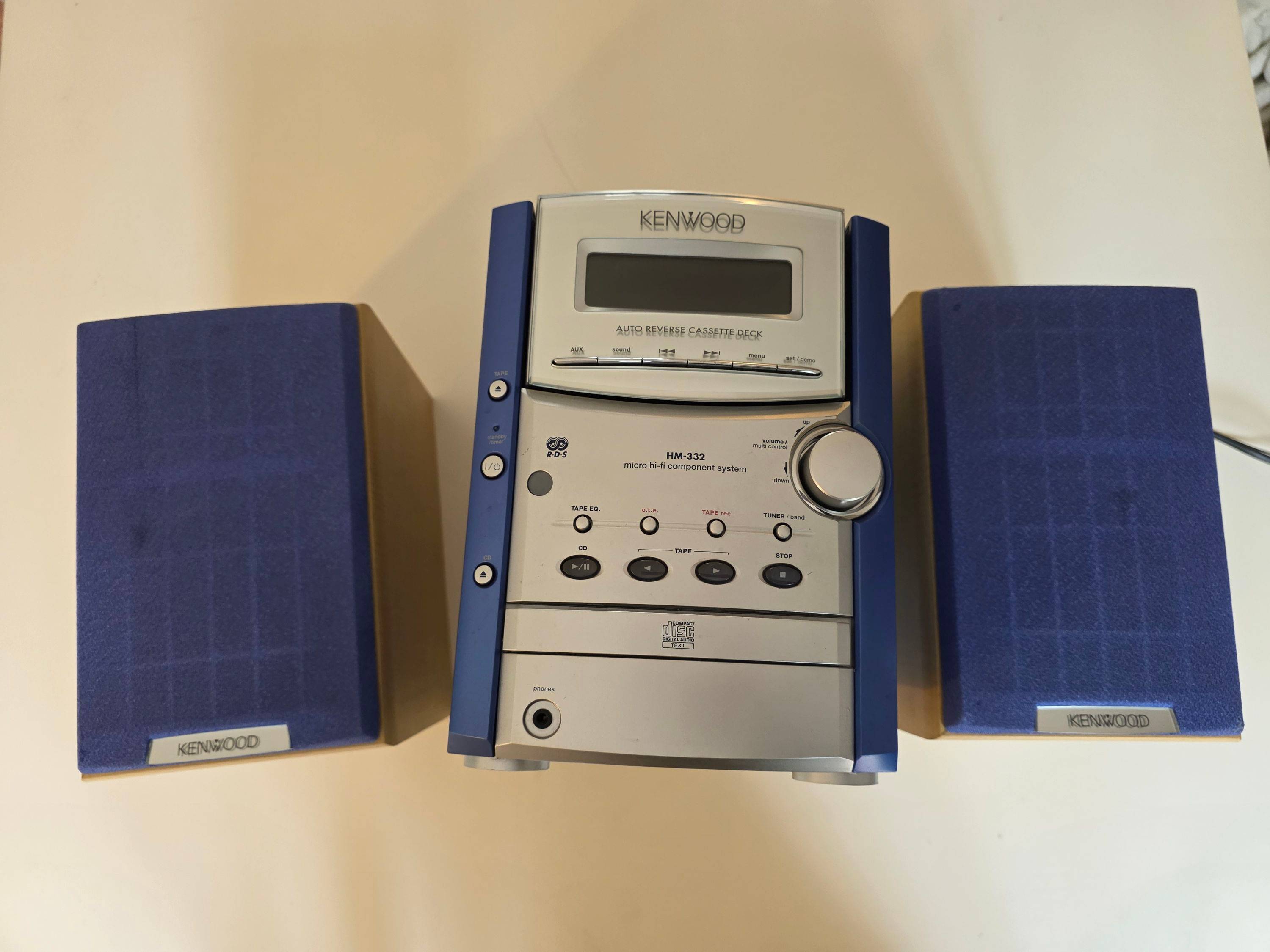 Vends Chaîne hifi Kenwood bleue