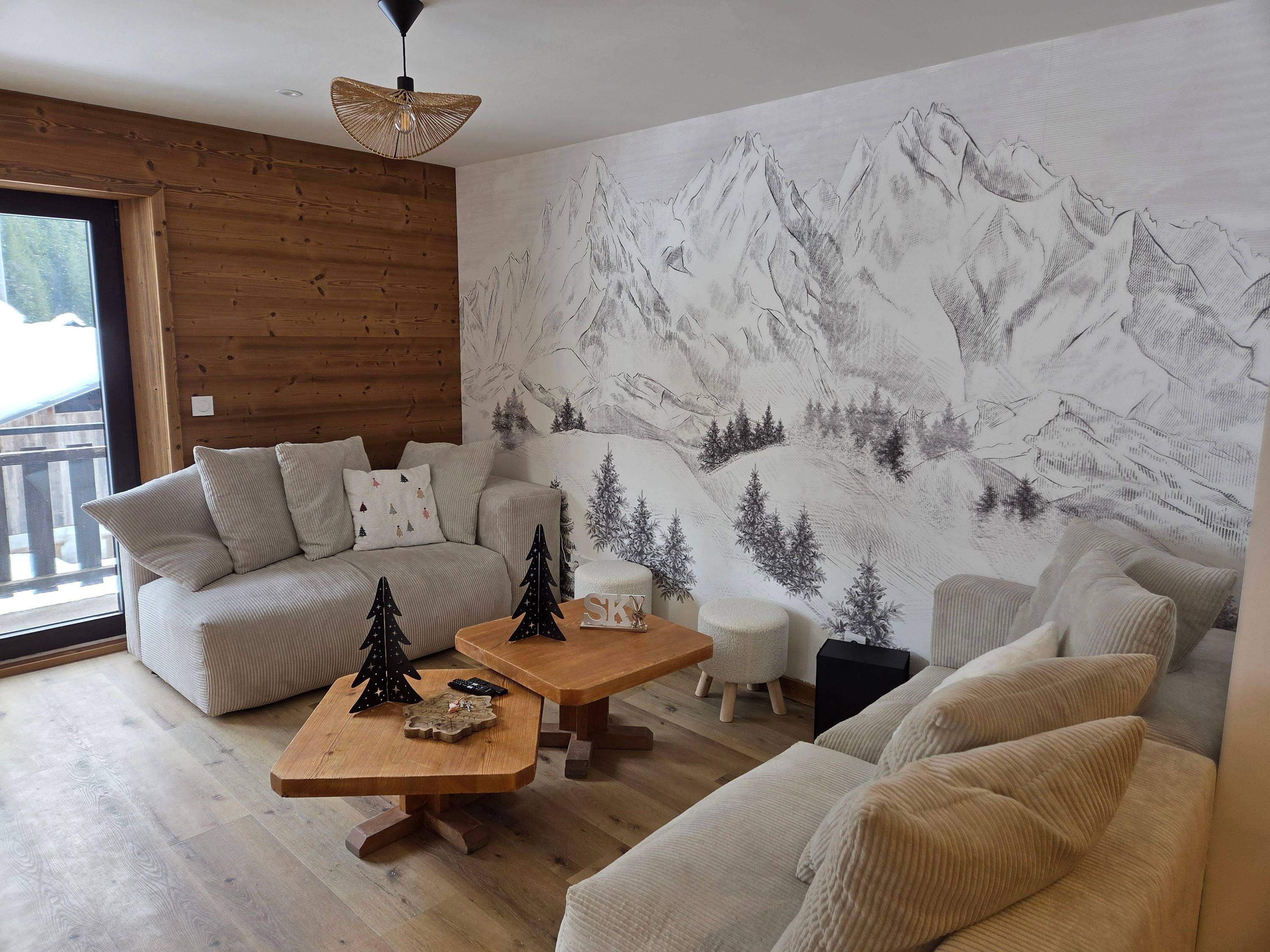 Loue appartement familial au pied des pistes avec piscine - 12 couchages - La Giettaz
