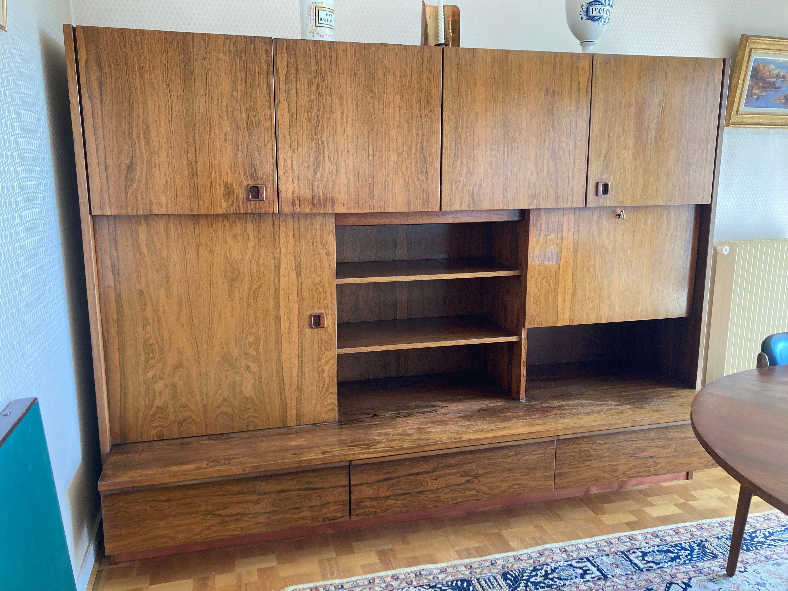 Meuble en palissandre de Rio des années 1970