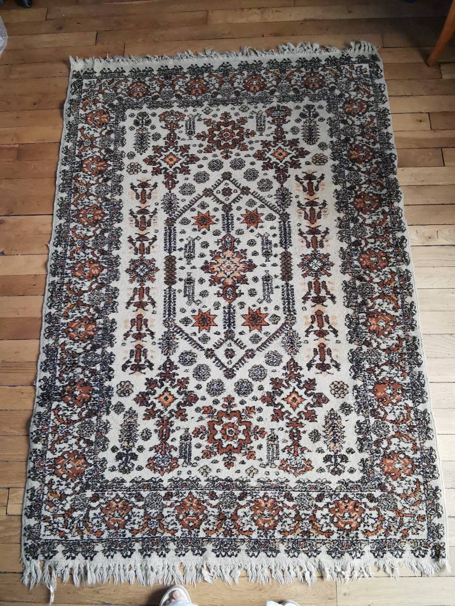 Vends tapis en laine épais, tissé main