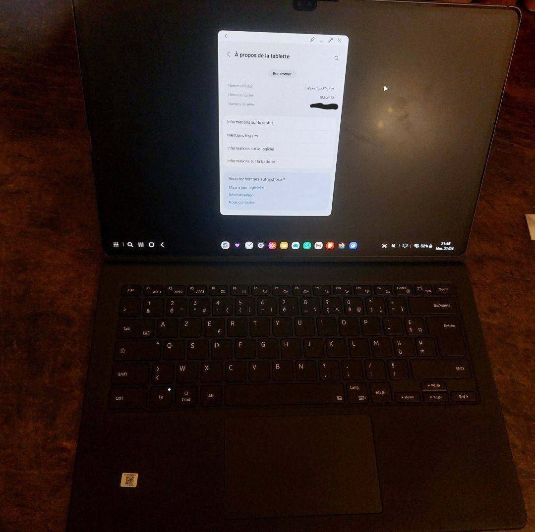 Vends Galaxy Tab S9 Ultra + Keyboard