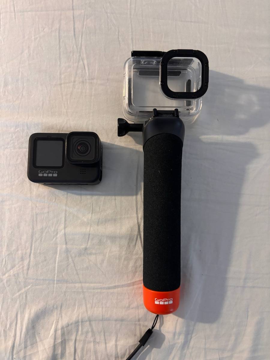 Vends GoPro Hero 9 Black + boîtier étanche 60m + grip officiel - très bon état