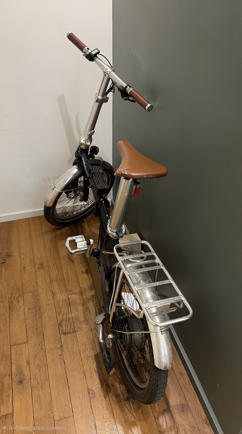 Vélo électrique pliable vintage à vendre (Eovolt Afternoon) - très bon état