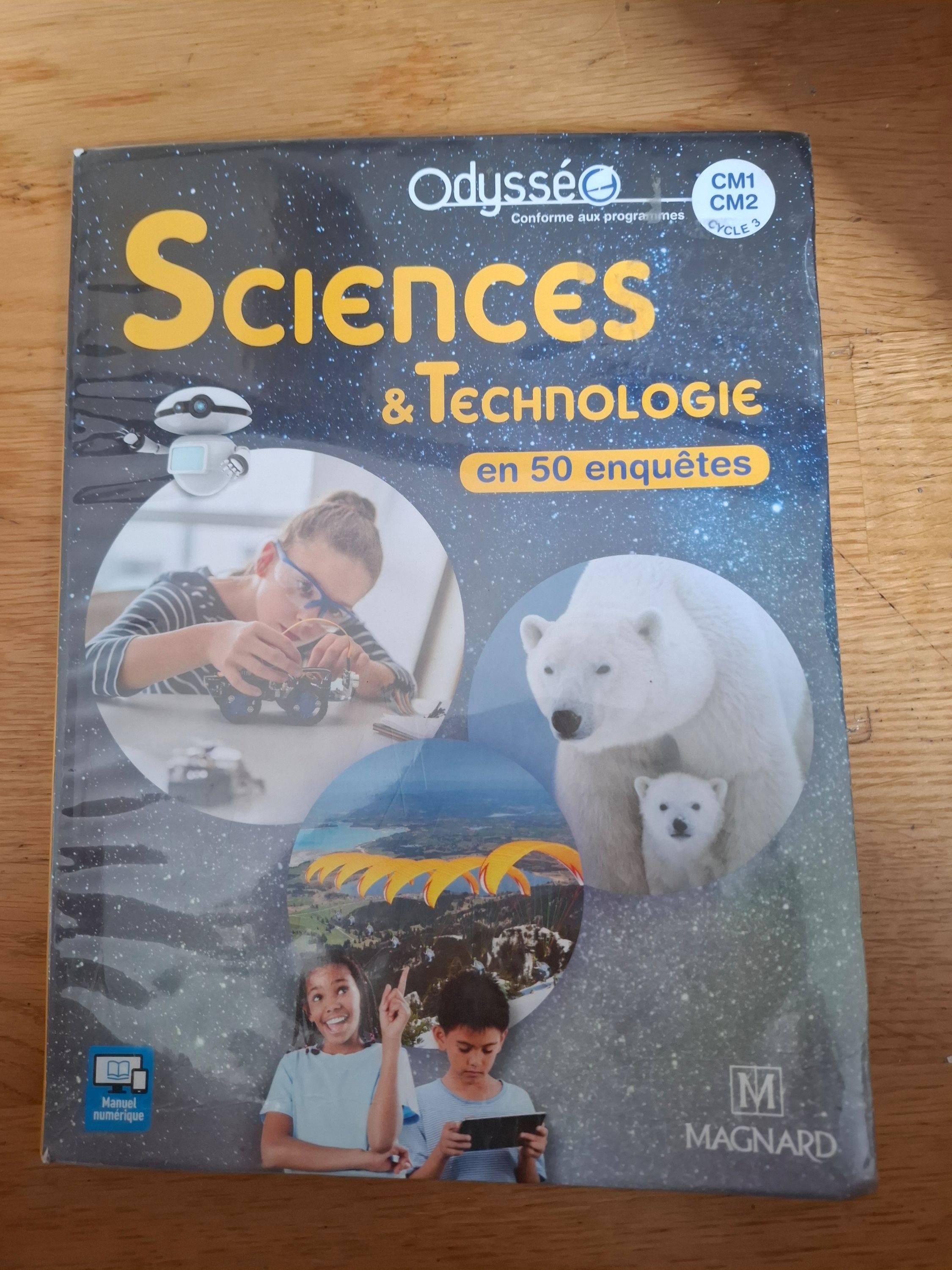 Vends manuel de sciences et technologie CM1/CM2