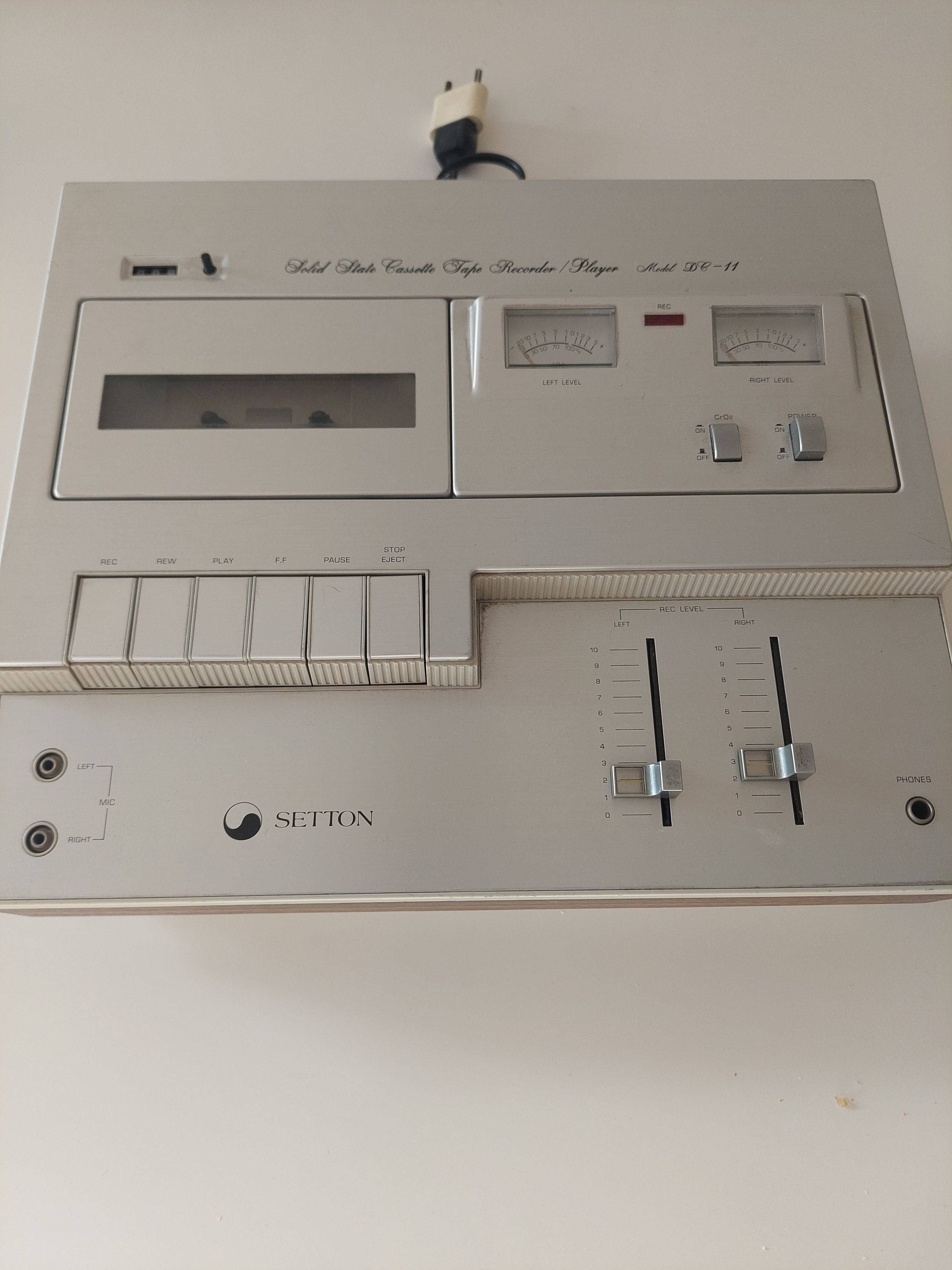 Vends Setton DC-1 platine cassettes stéréo lecteur/enregistreur 1975