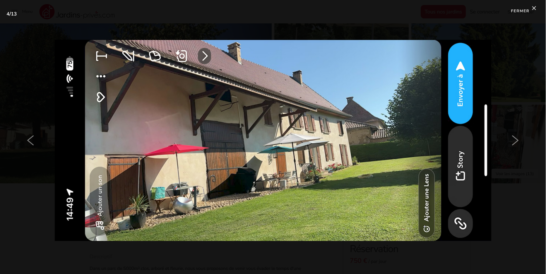 Une photo de l’annonce