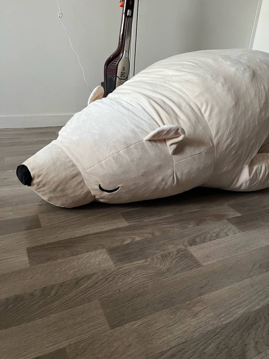 Vends grande peluche d’ours blanc