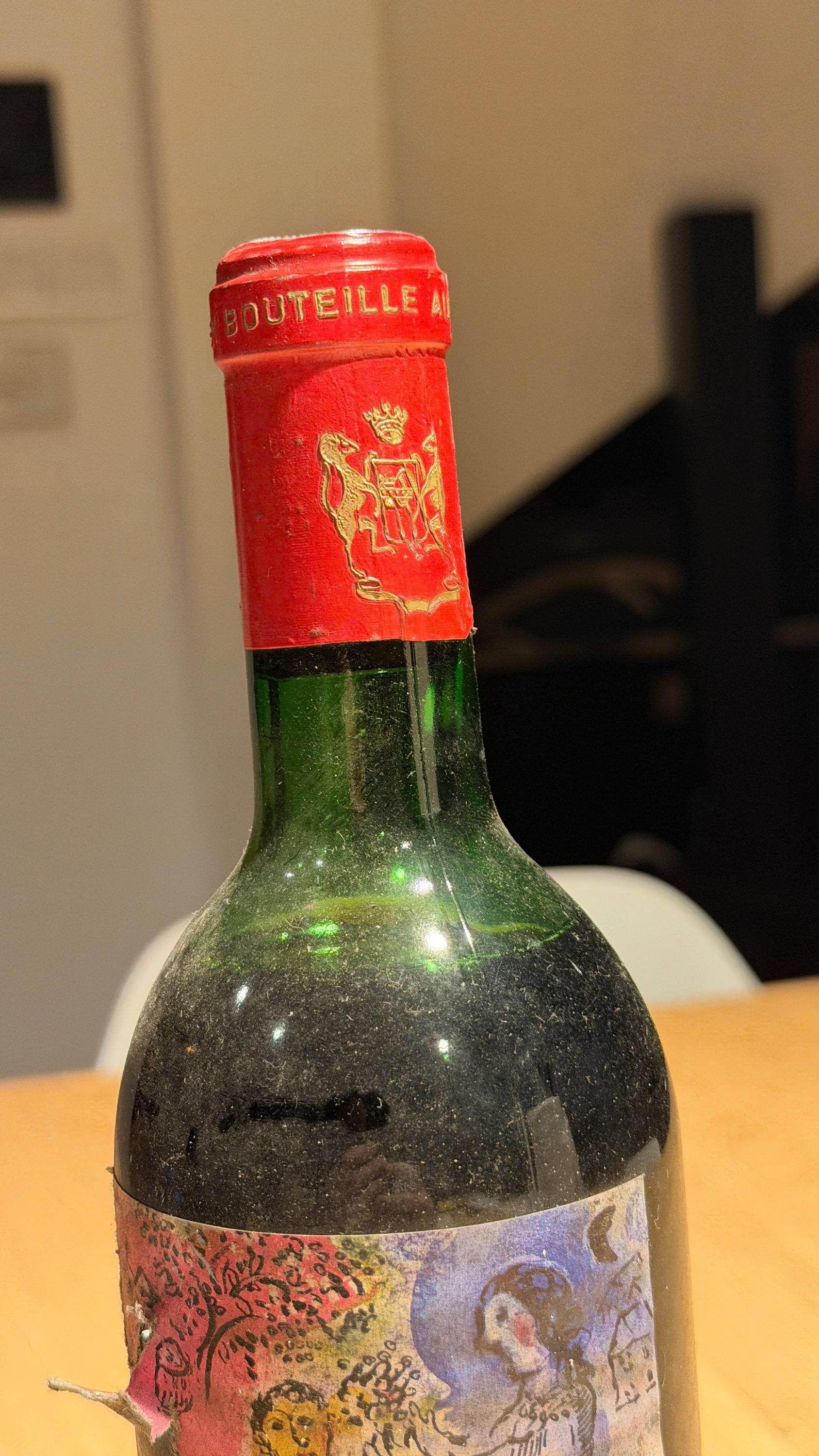Vends Mouton Rothschild Ier grand cru 1970