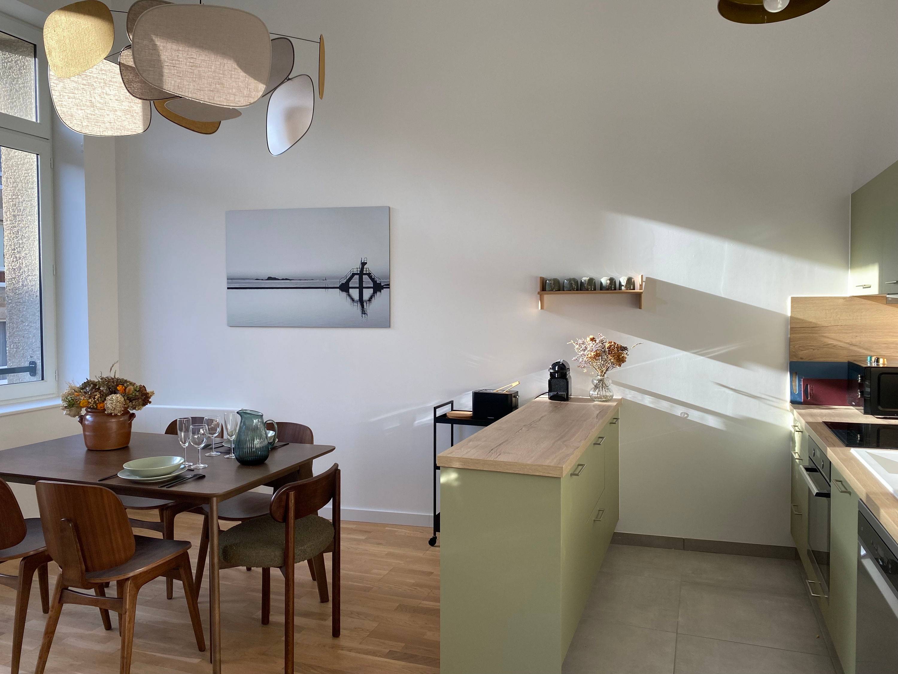 Loue appartement calme et ensoleillé - Parking- Plage-Saint-Malo Intra-muros-71m²-2 chambres