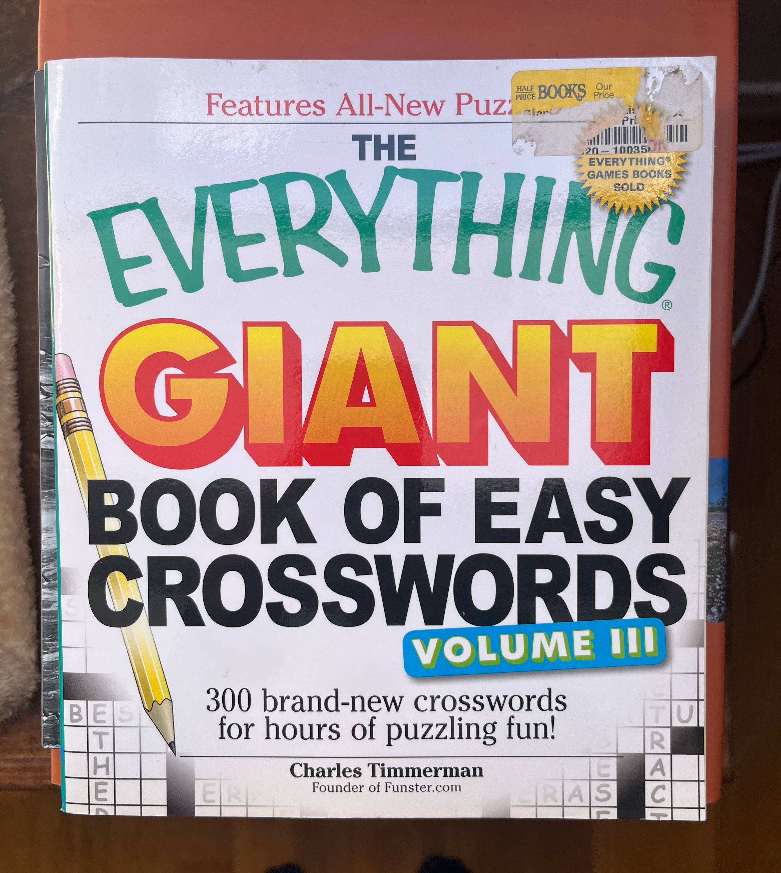 Vends The Giant Book of Easy Crosswords