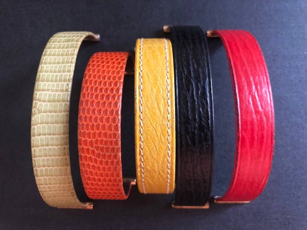 Vends 5 bracelets Boucheron pour montre Reflet petit modèle