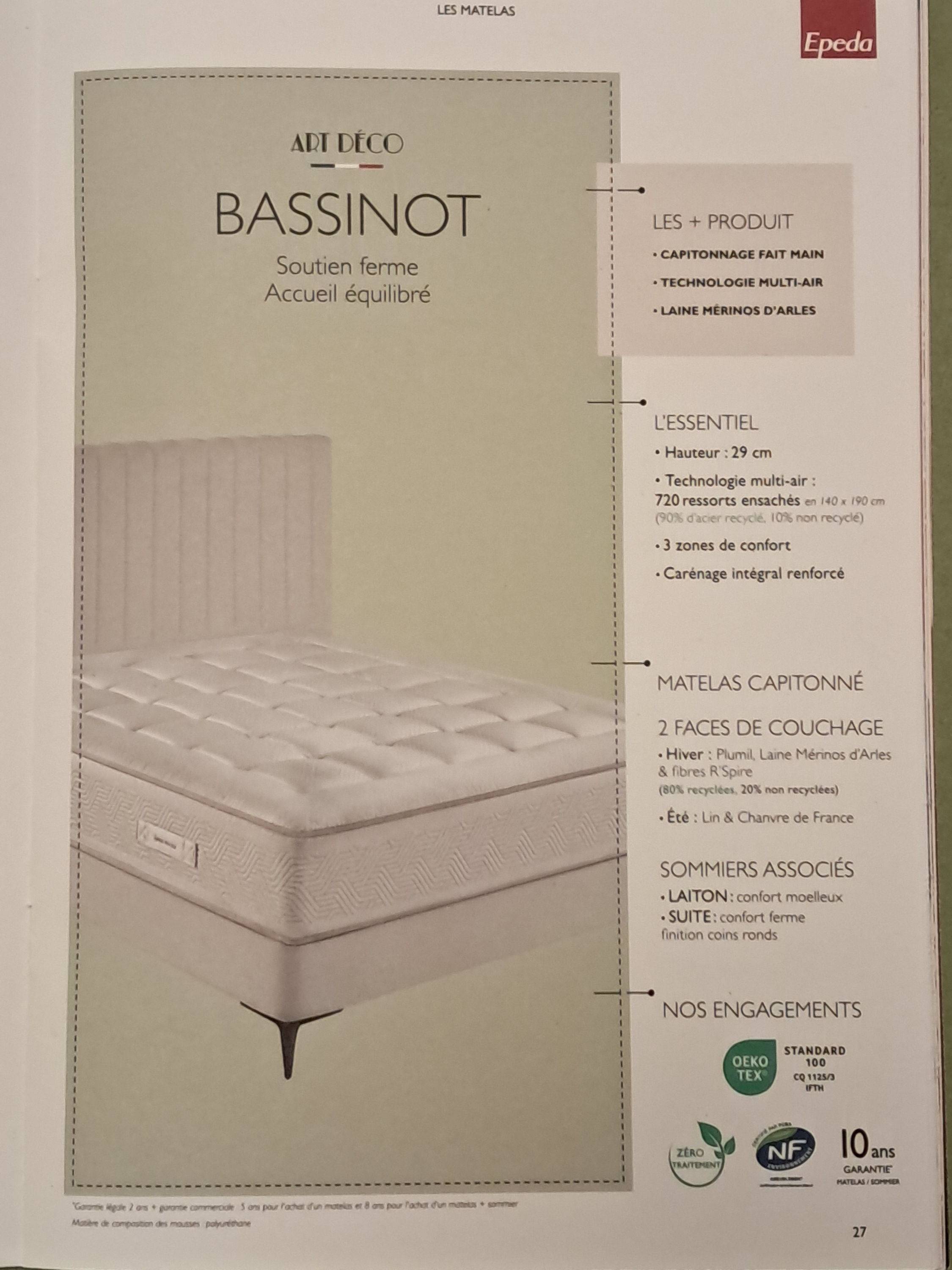 Vends matelas 160x200 Epeda NEUF (valeur 2195€)