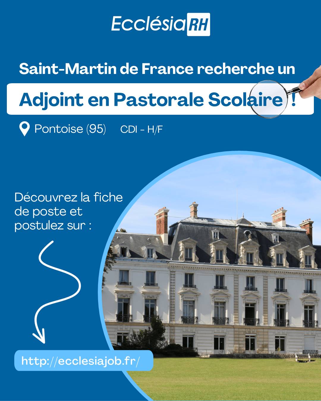 Recrute adjoint en pastorale scolaire à Pontoise