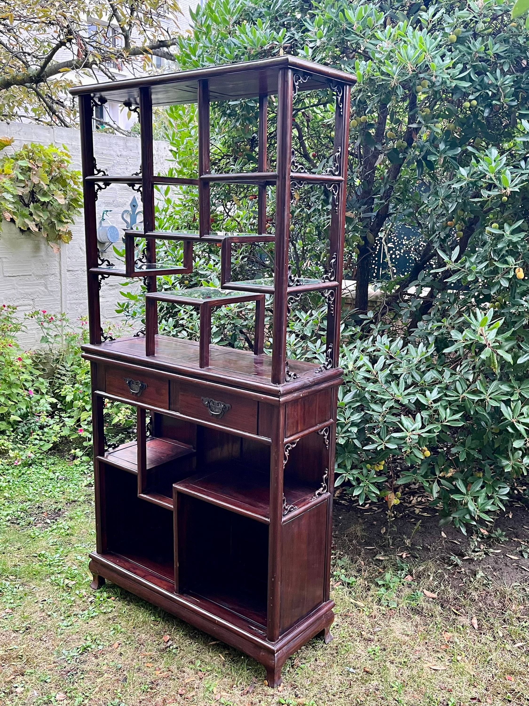 Bibliothèque/Meuble vitrine - Chinois - Très bon état