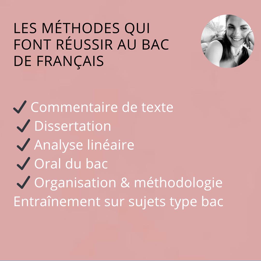 Propose stage de français pour le Bac 2027 – Août – Tours