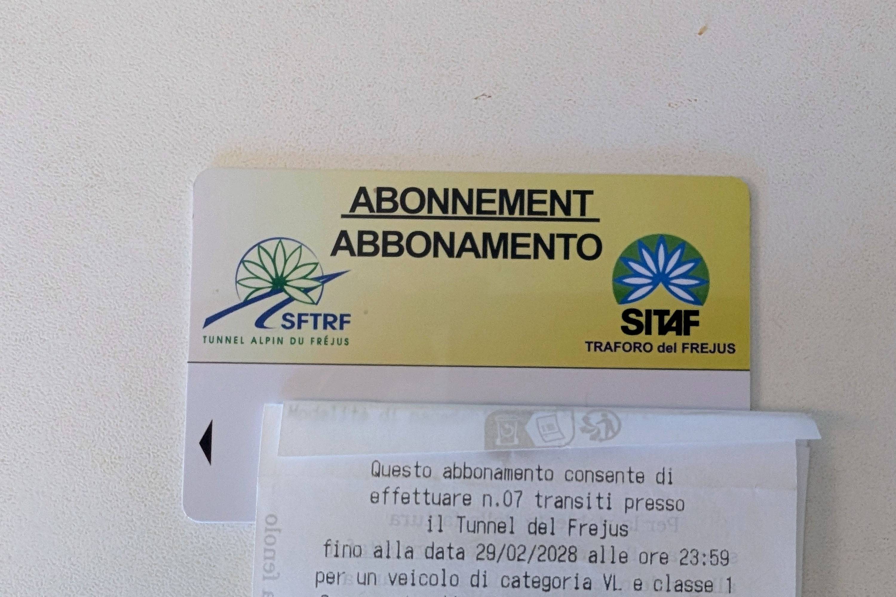 Proposebillet aller passage tunnel du Fréjus le 14 février