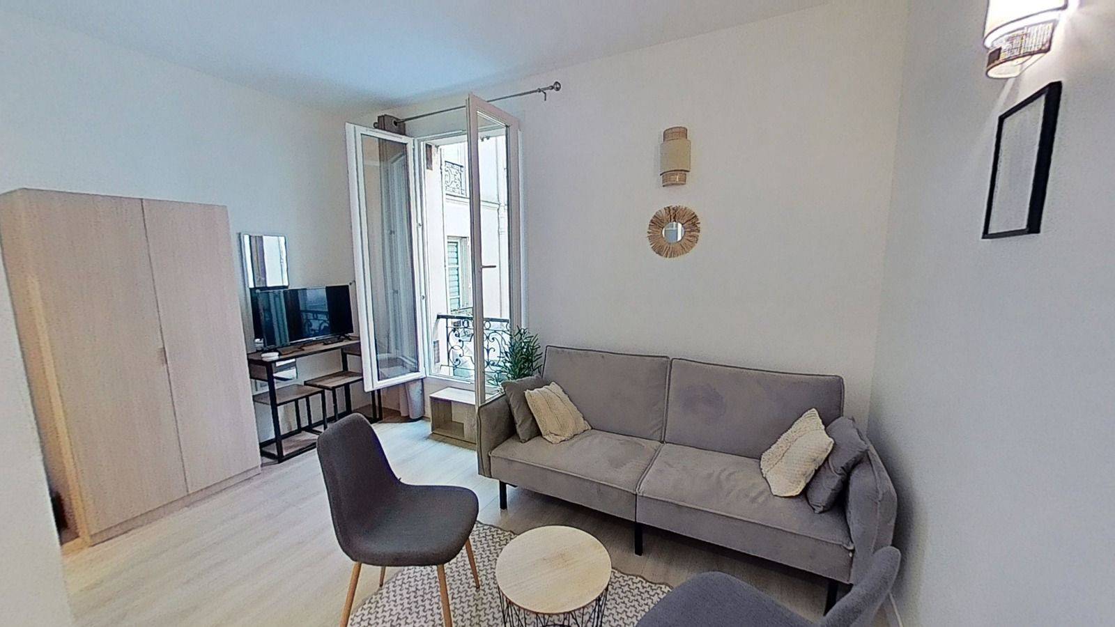 Loue studio meublé calme et lumineux - 18m² - Paris 11ème
