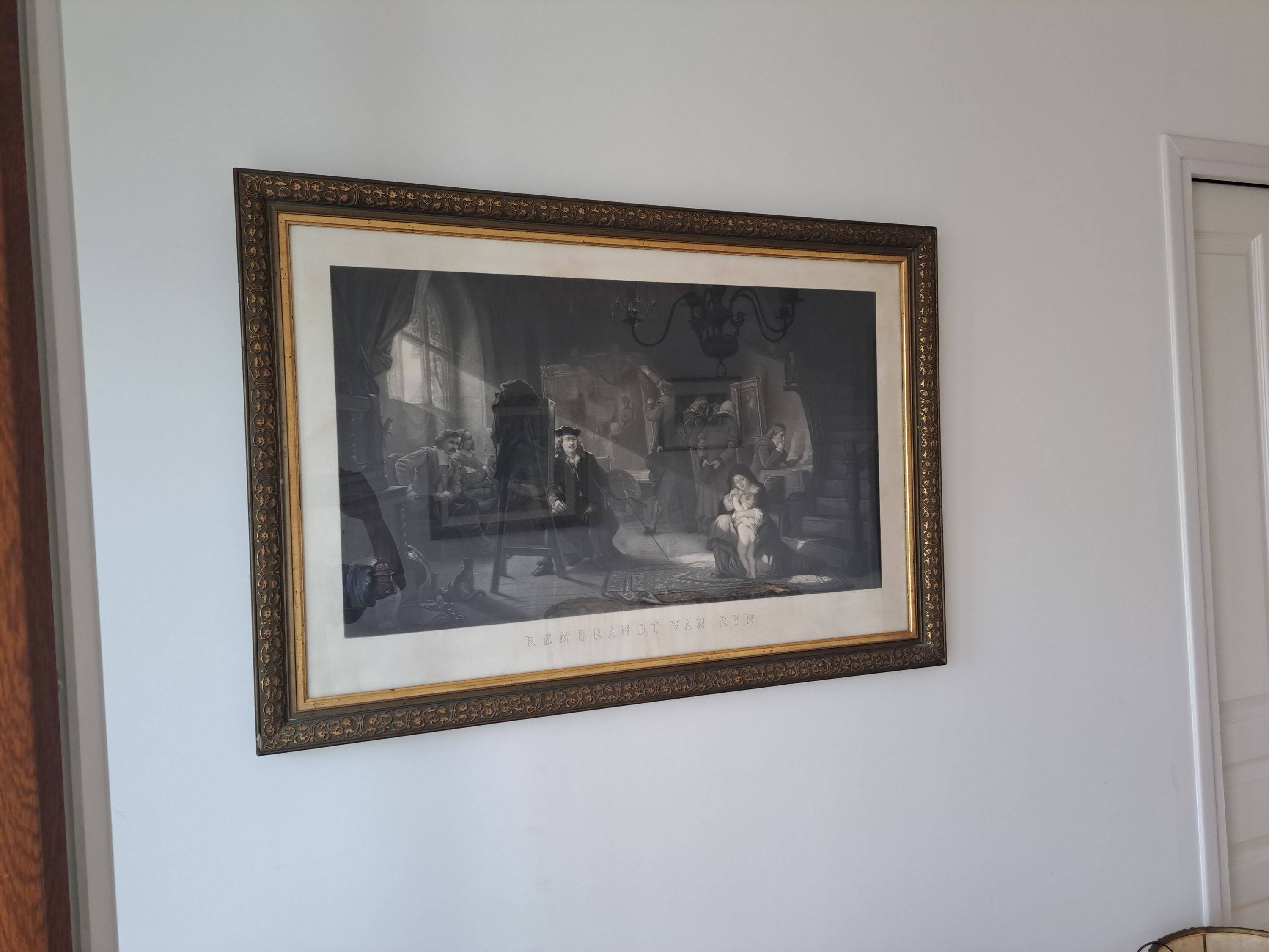Vends tableau représentant Rembrandt van Rijn
