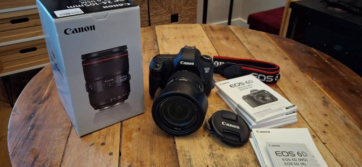 Vends reflex Canon Eos 6D + objectif 24-105 f4 L II