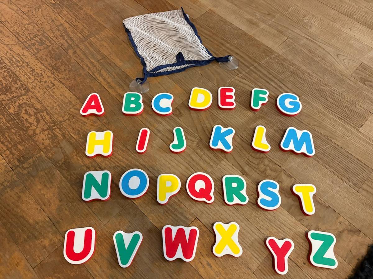 Lettres de l’Alphabet Oxybull pour le bain
