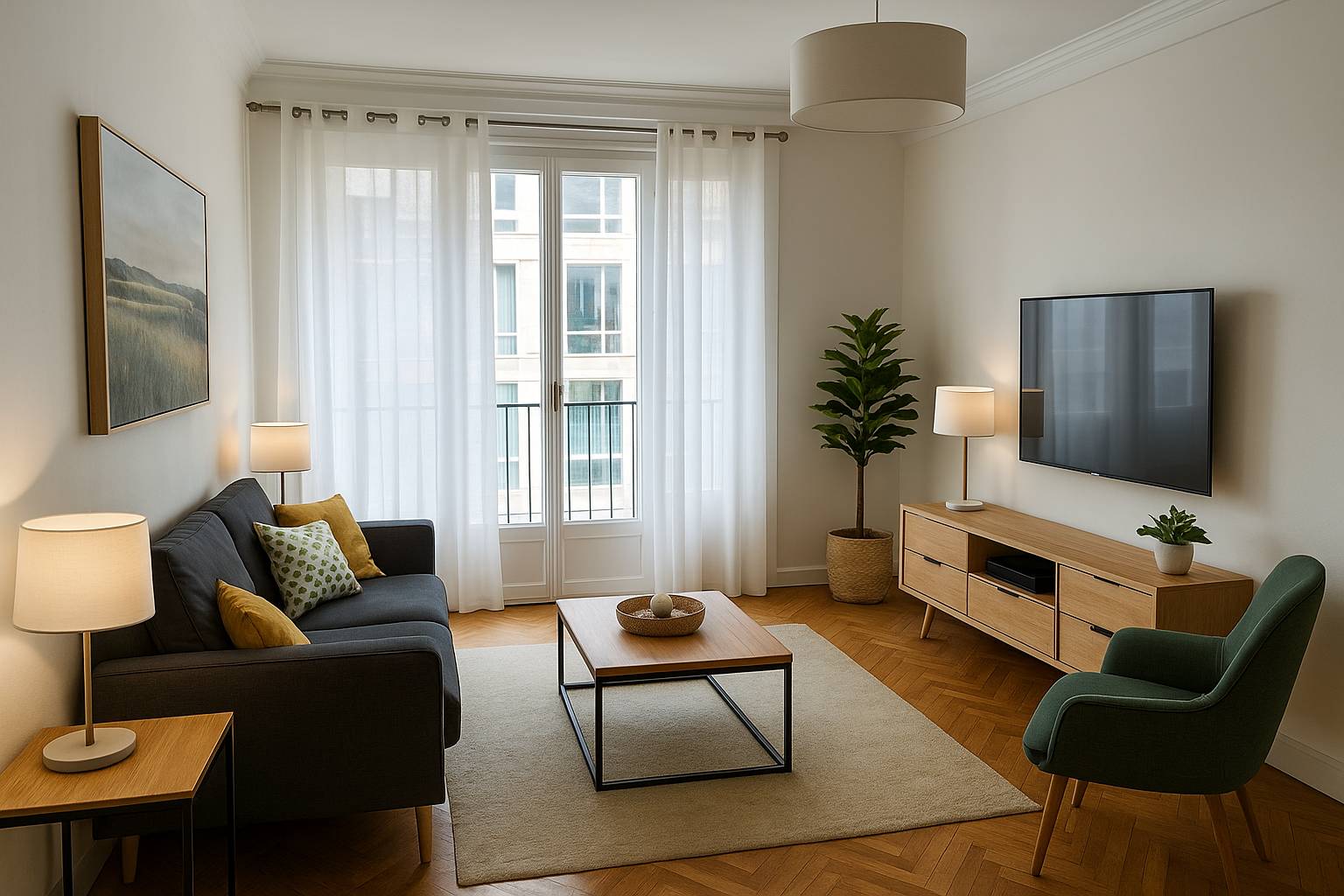 Vends appartement traversant - 73m² - proche Place Guichard