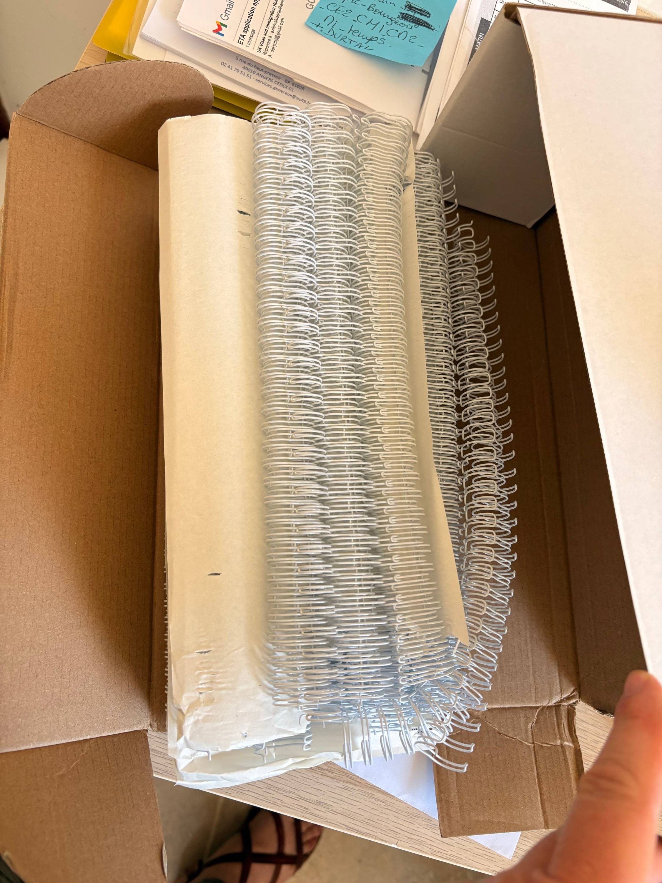 Vends spirales métalliques