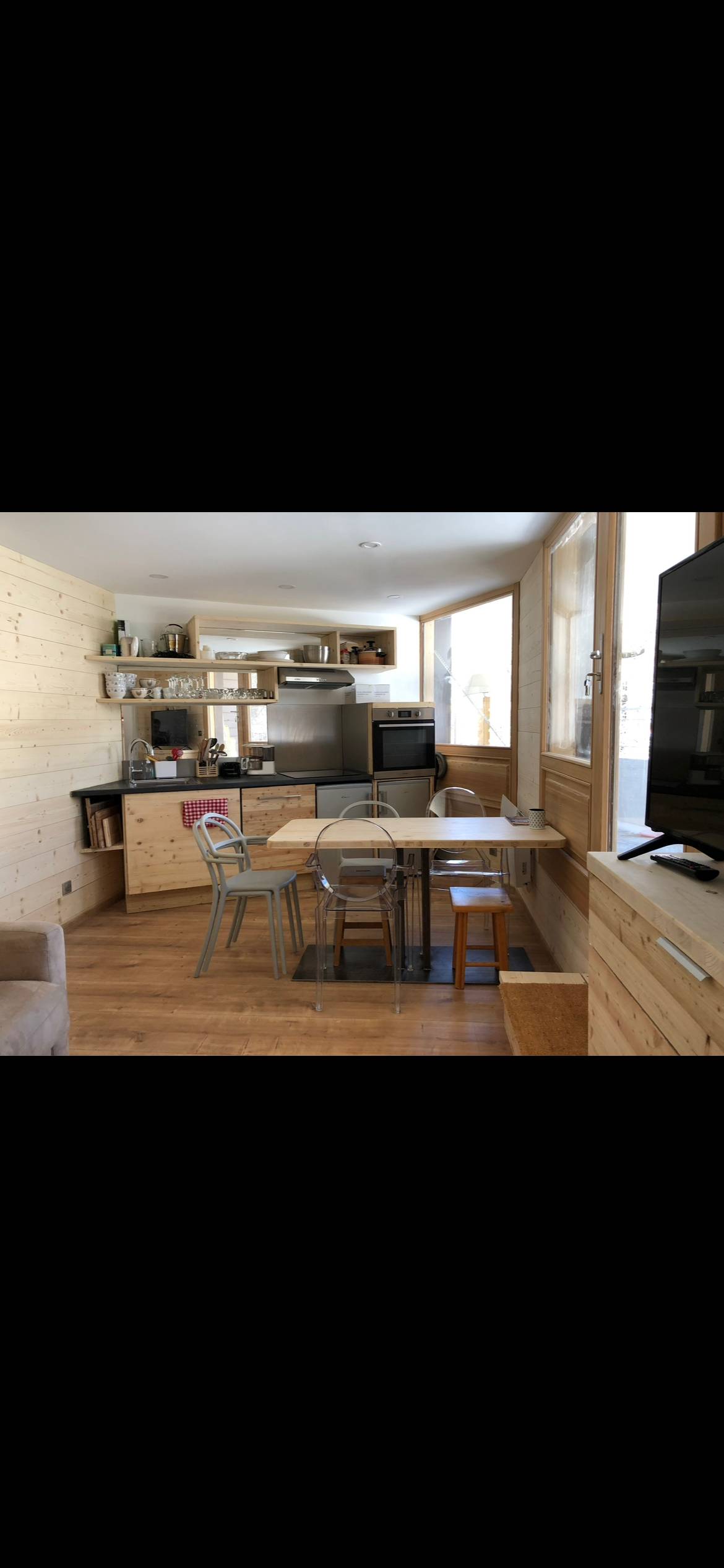 Loue appartement de charme de 45m² à Vars-les-Claux aux pieds des pistes - 2 chambres, 5 couchages