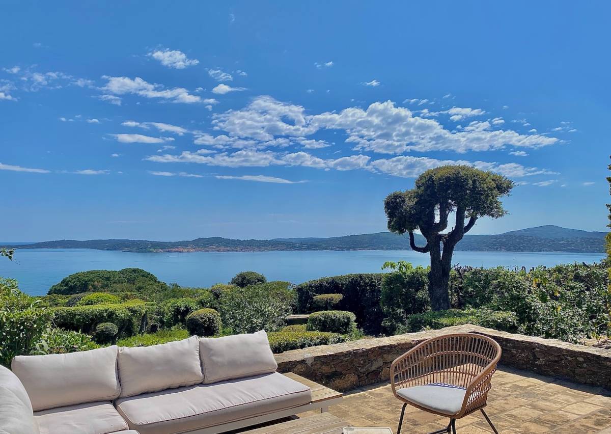 Loue maison provençale vue mer exceptionnelle - 6 couchages - Sainte-Maxime