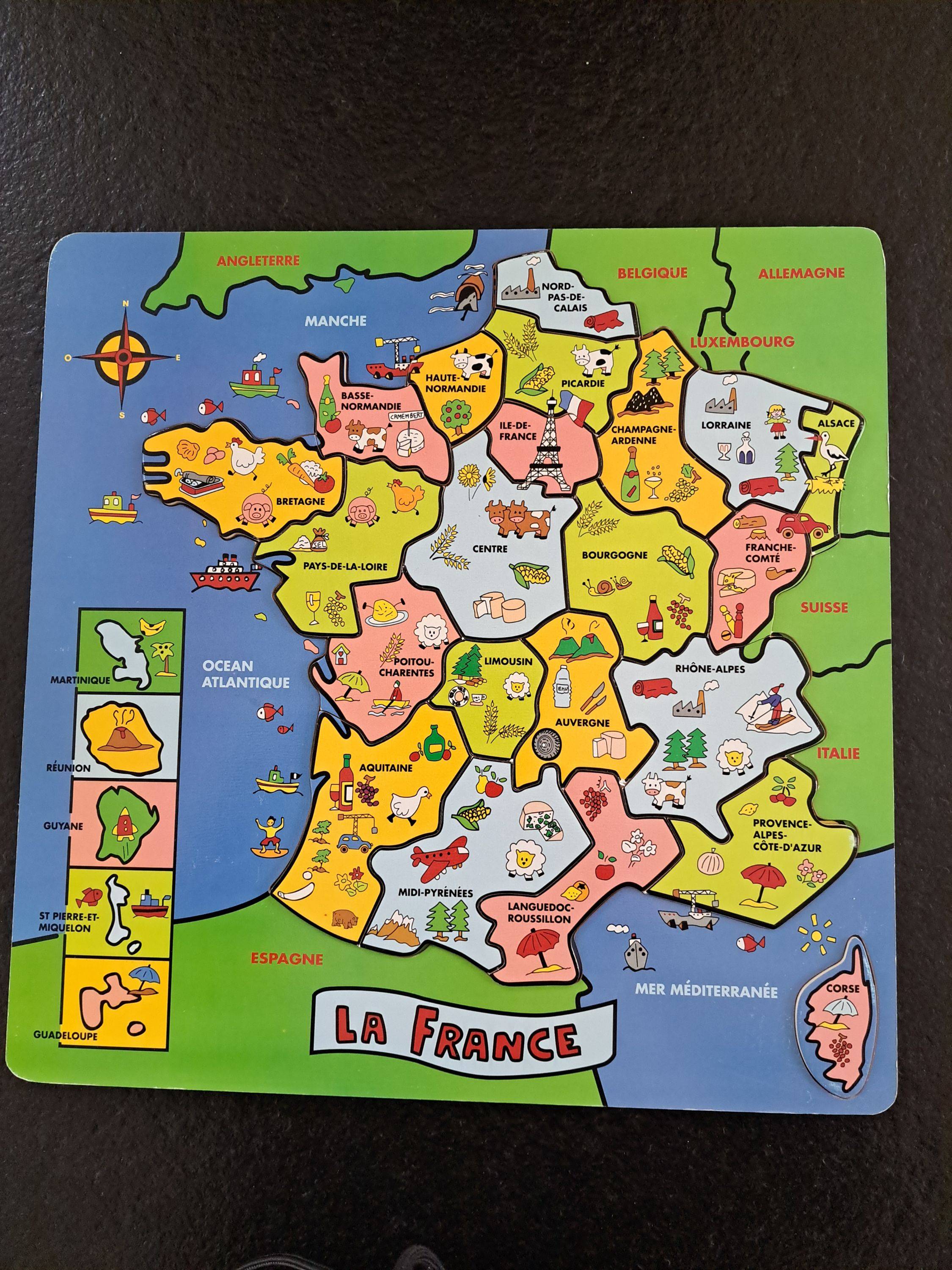 Puzzle en bois La France