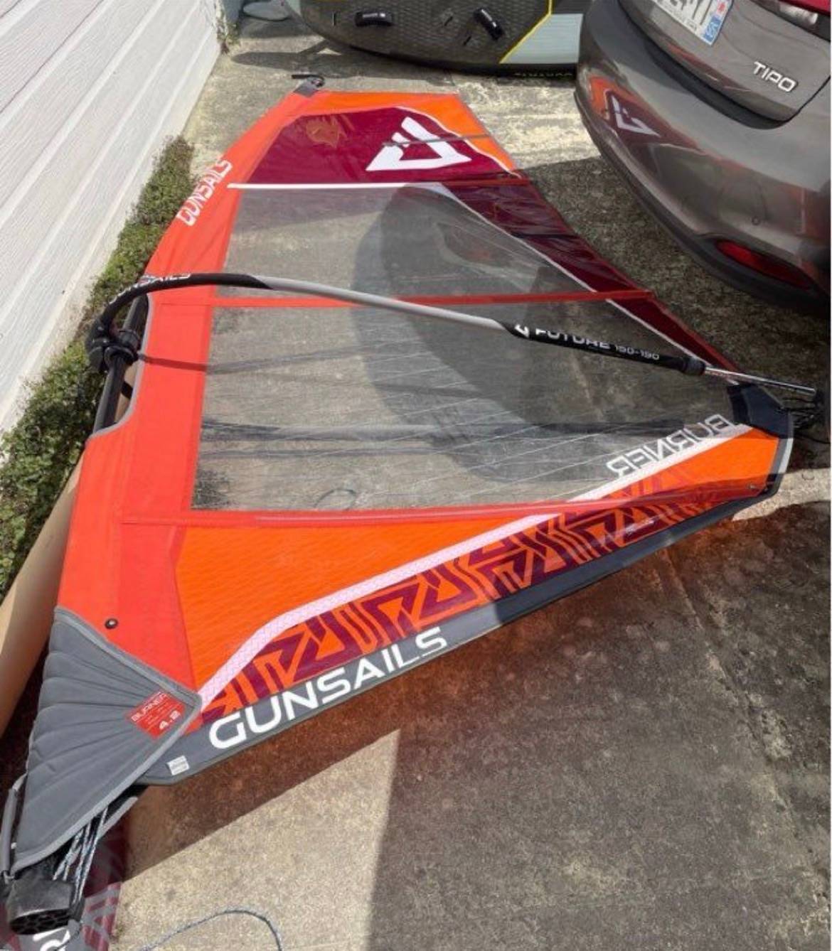 Vends gréement complet de planche à voile Gunsails Burner 4.2