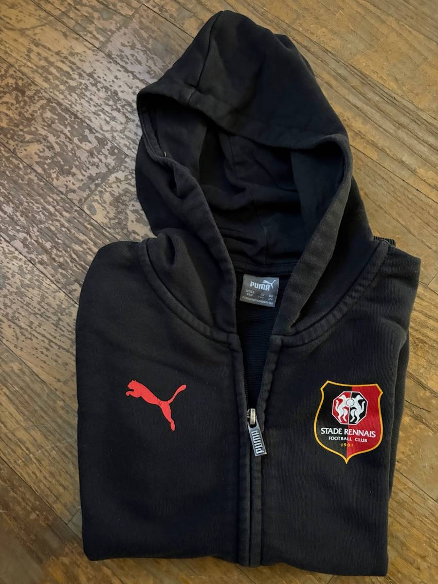 Vends veste de survêtement noire Stade Rennais - Taille 8 ans