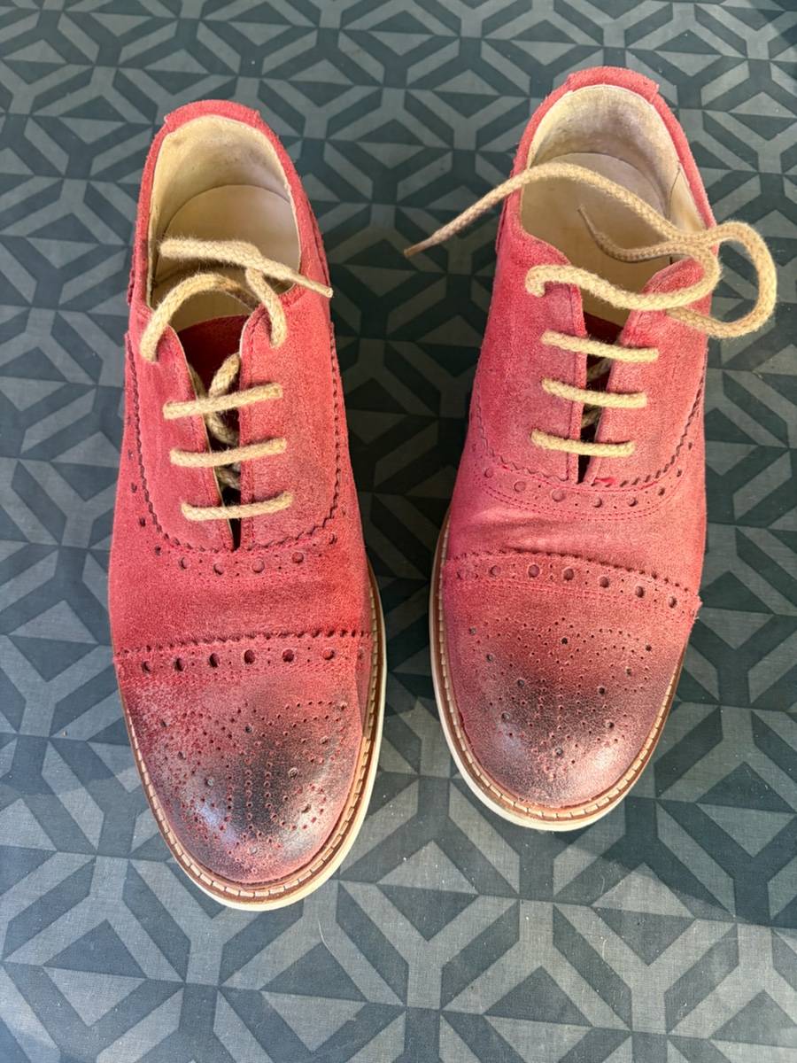 Vends chaussures basses Nobrand rouges - Pointure 41