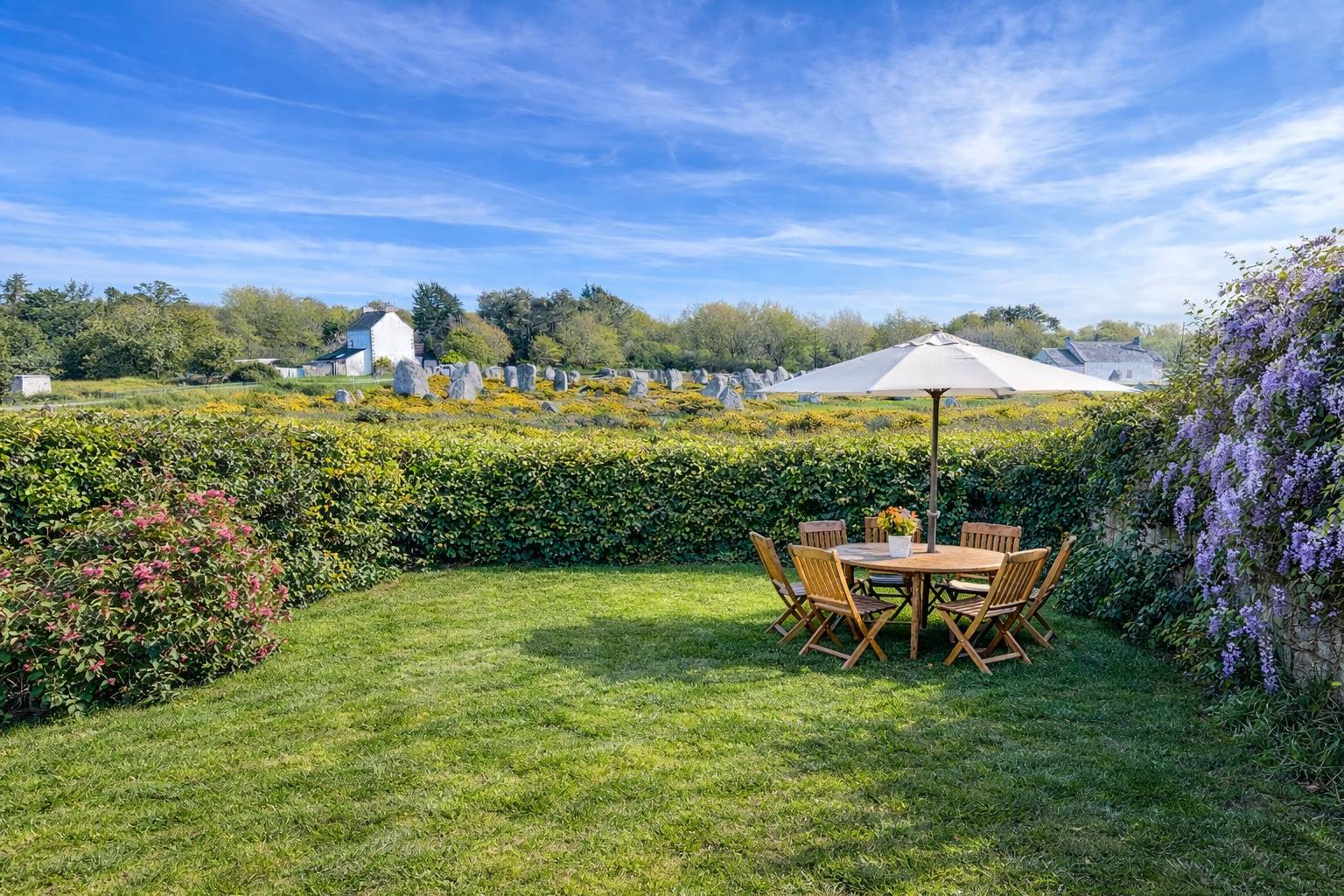 Loue gîte vue alignements de Carnac - 2 chambres, 6 couchages