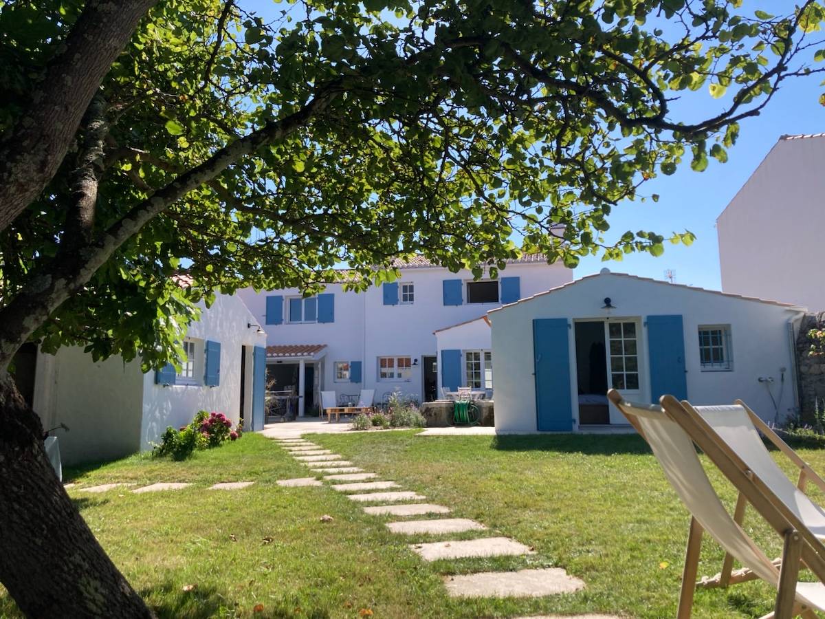 Loue Noirmoutier-en-l’Île centre avec jardin, maison spacieuse - 5 chambres - 10 couchages