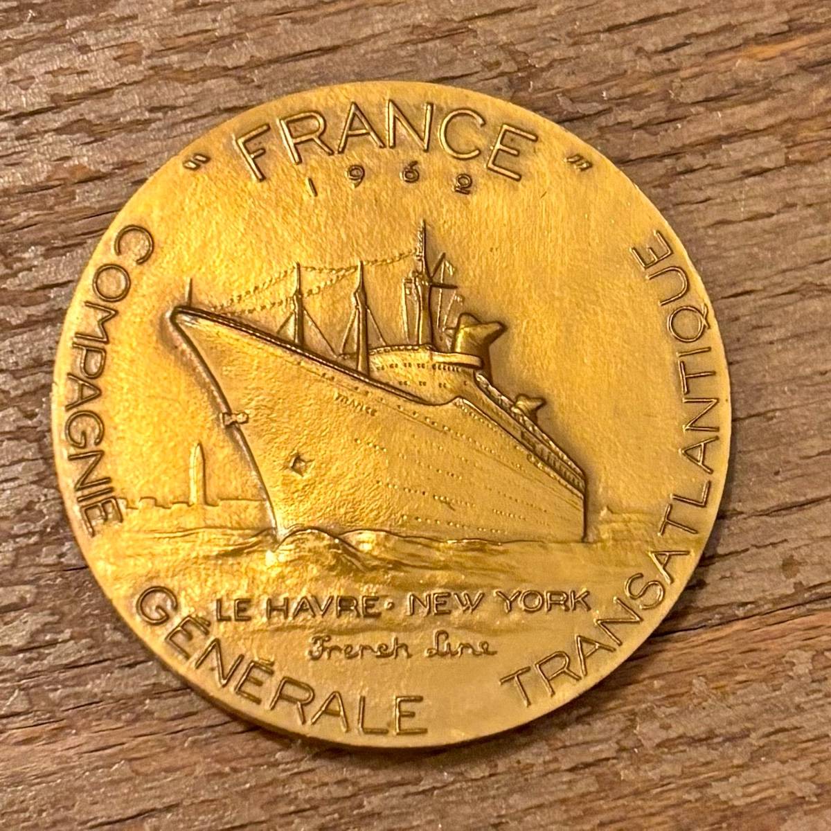 Médaille Compagnie Générale Transatlantique 1962
