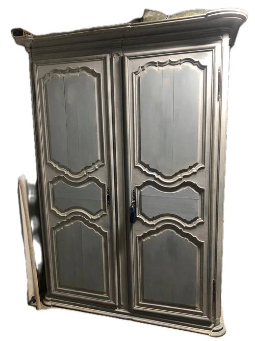 Vends vieille armoire en chêne, patinée