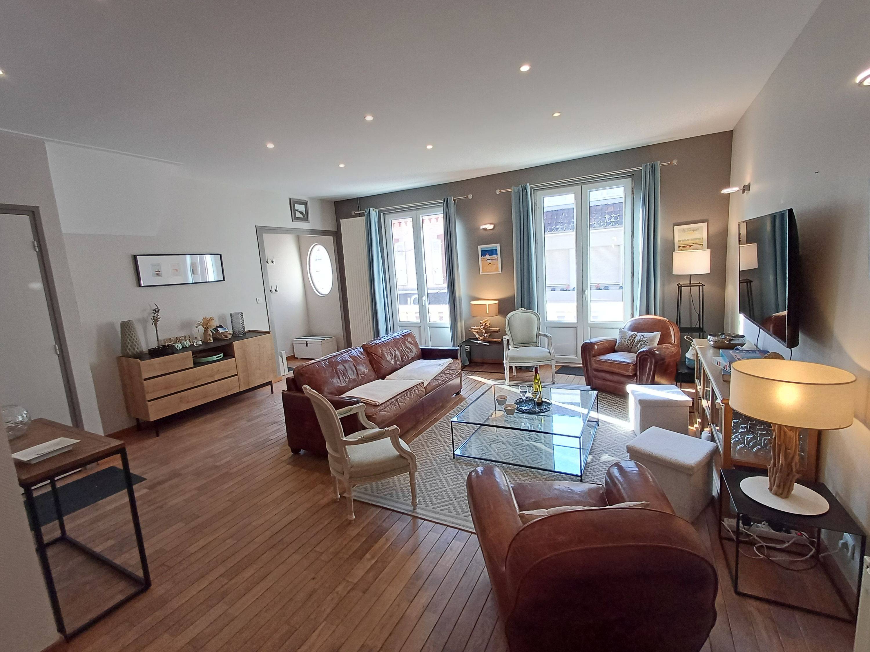 Loue maison Albion, plein centre-ville du Touquet, plage, tout à pied - 14 couchages