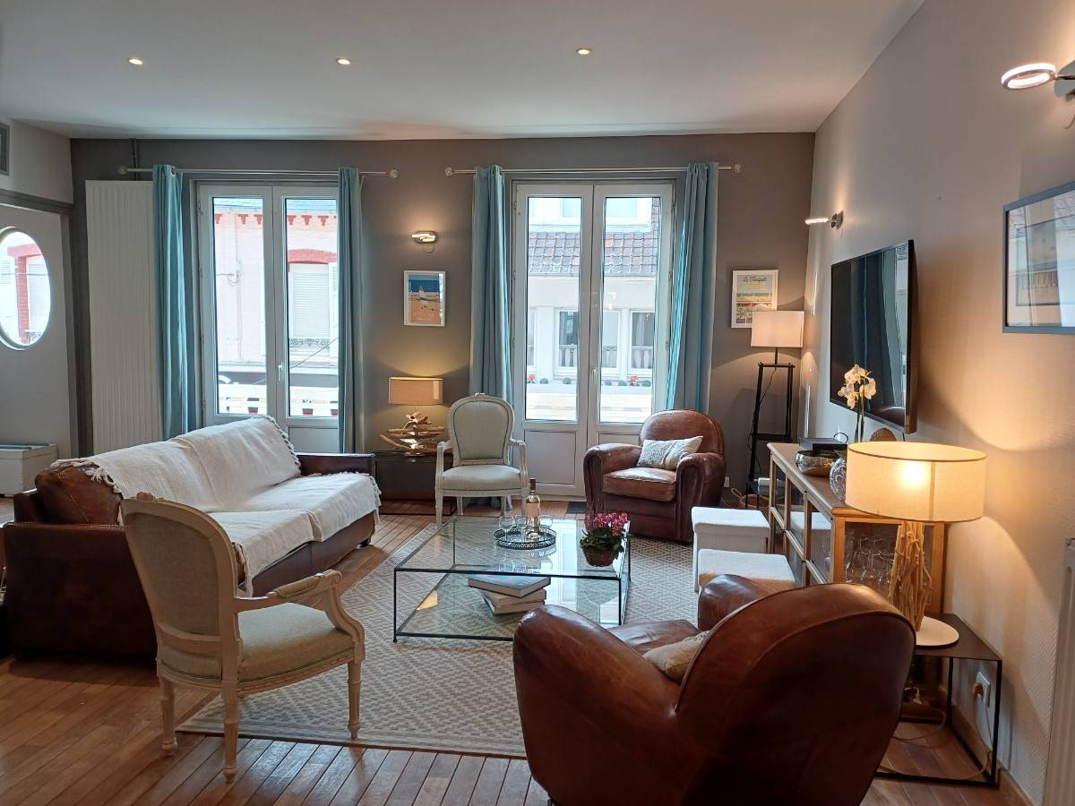 Loue maison en plein centre-ville du Touquet - 14 couchages, 4 chambres, terrasse