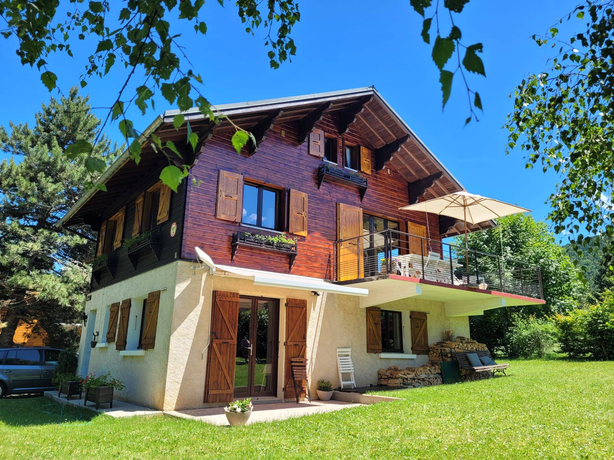 Loue appartement T3 dans chalet - jardin - 6 couchages - Corrençon-en-Vercors (38)