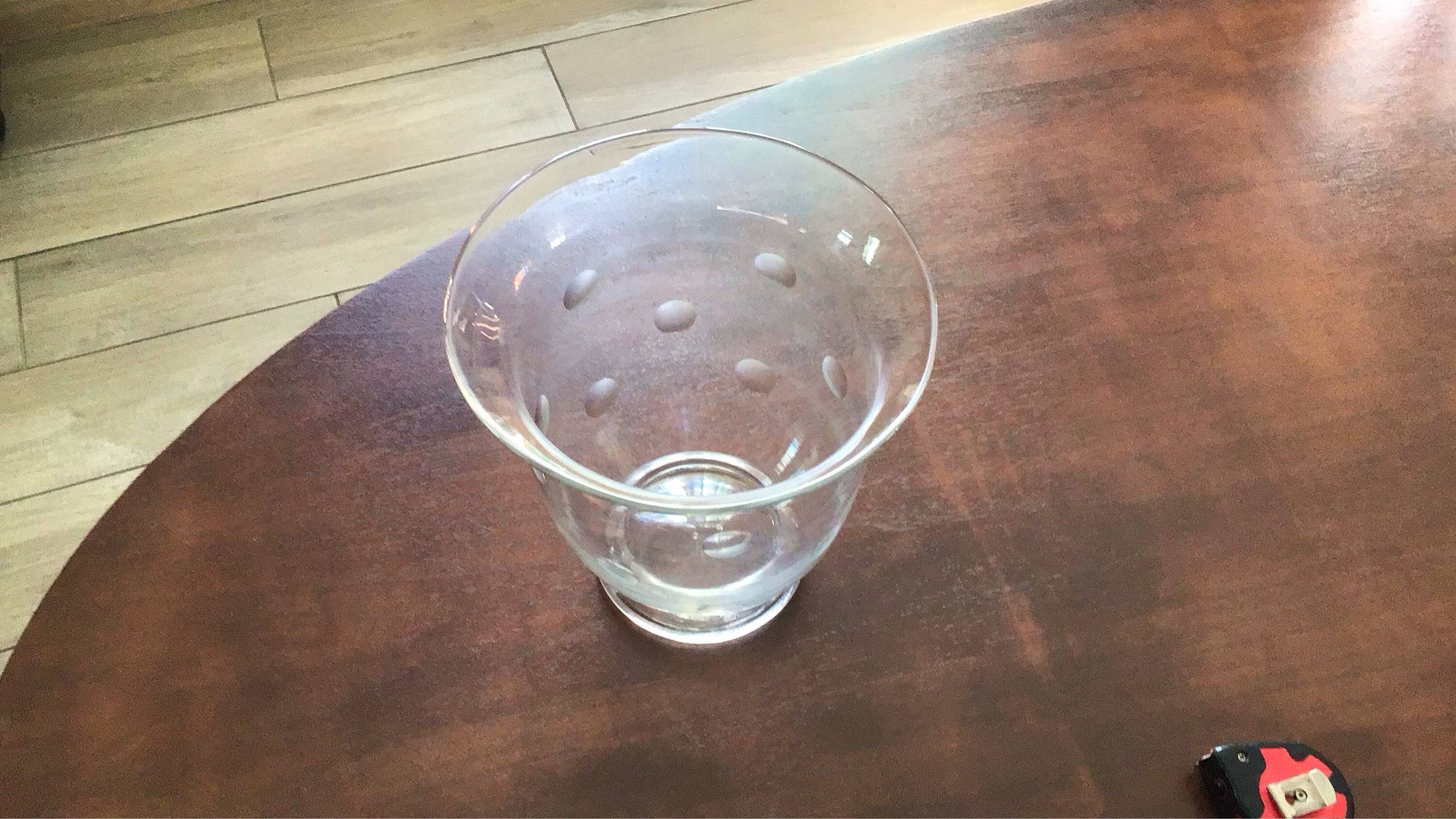 Vends grand vase en verre