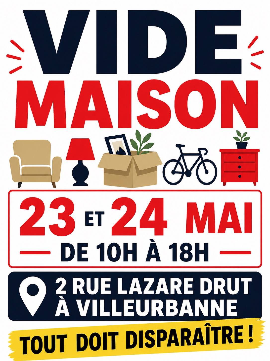 Propose vide maison à Villeurbanne