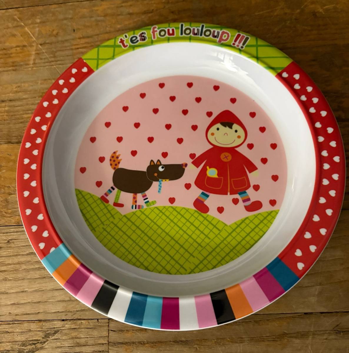 Assiette t’es fouloulou Ebulobo Neuve