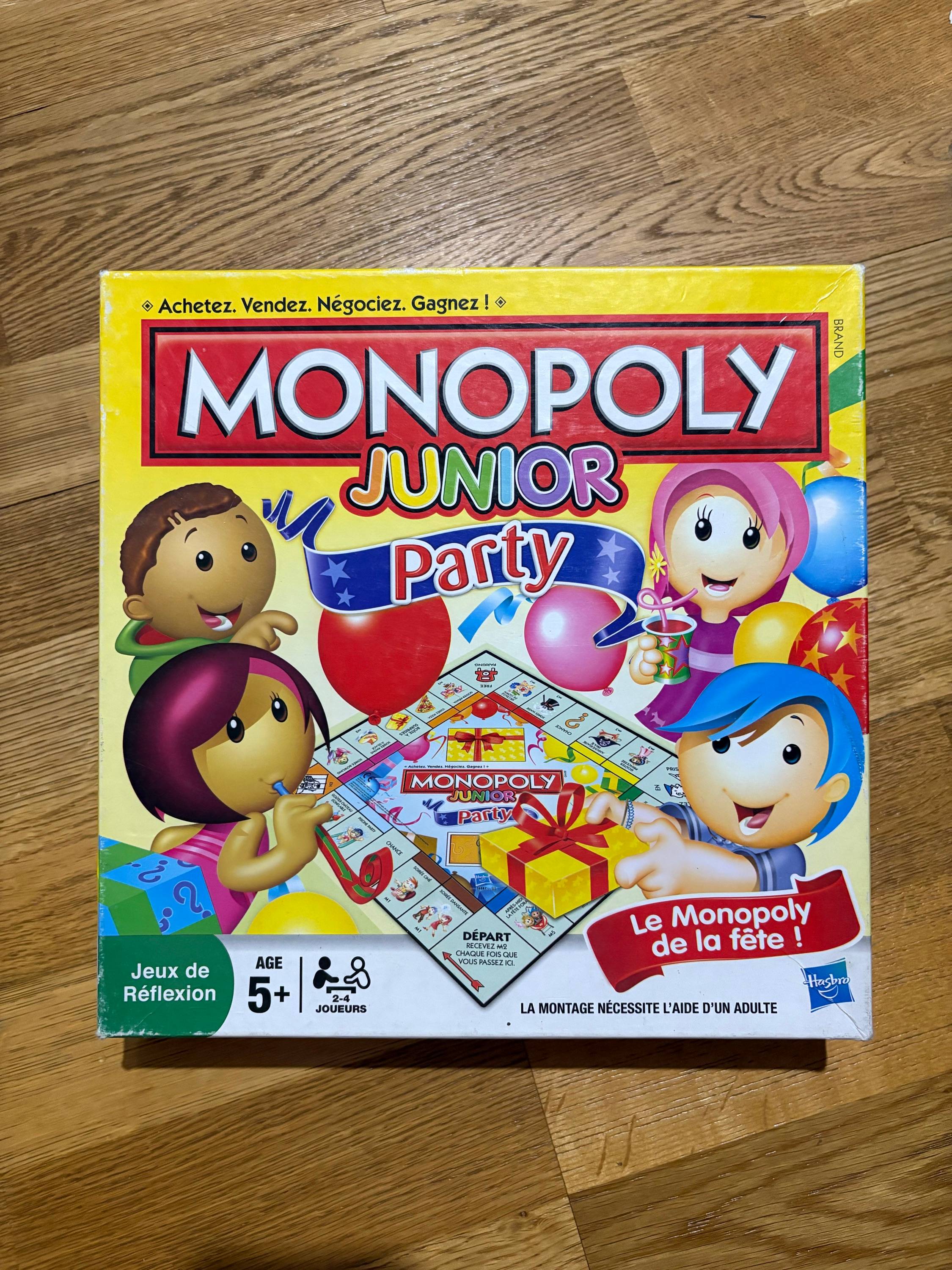 Vends Monopoly junior party