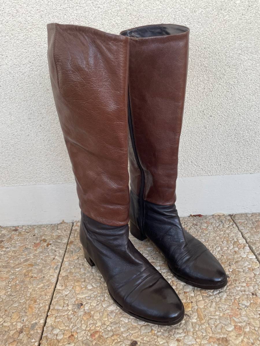 Bottes Heschung cuir