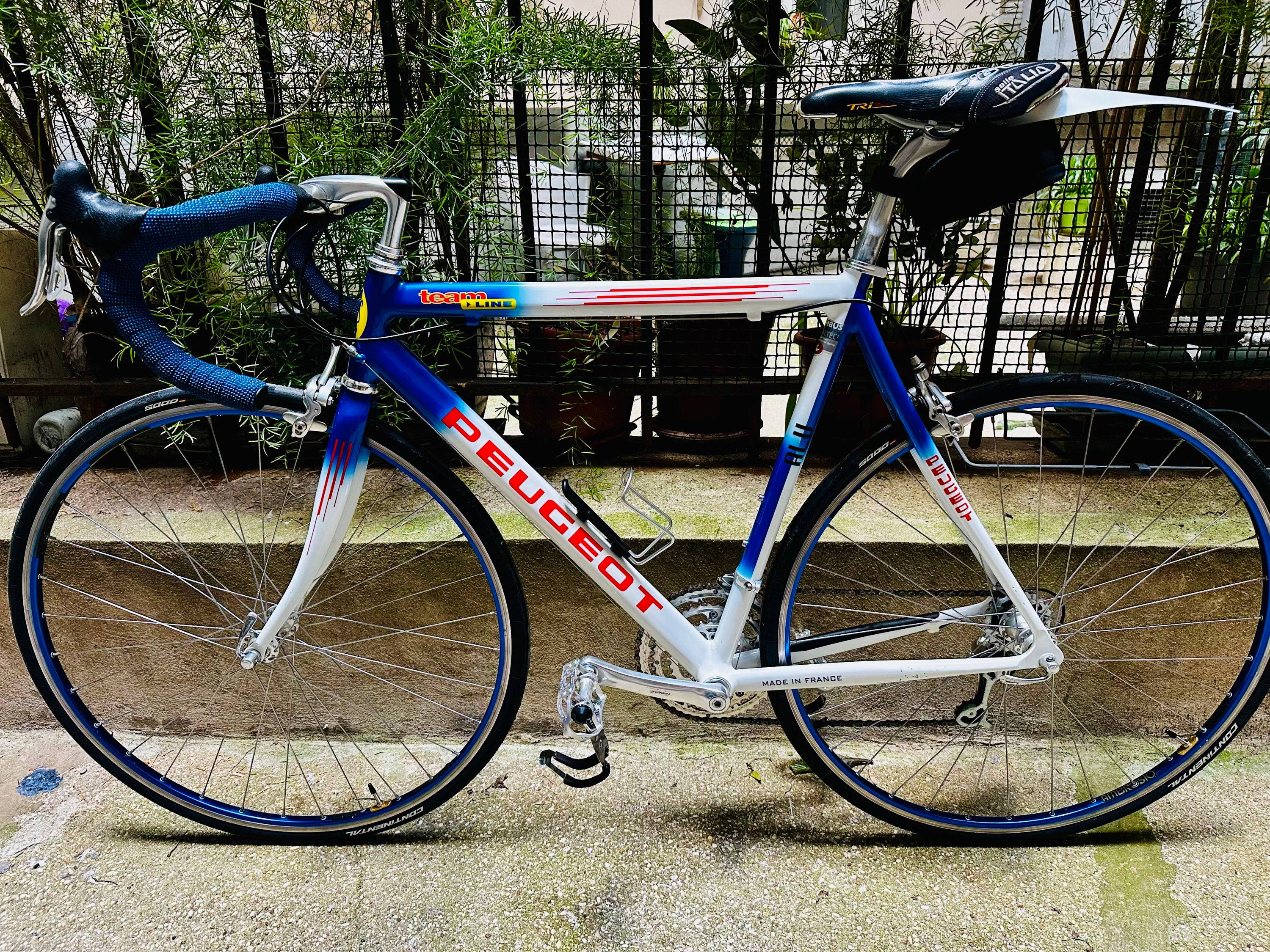 Vends vélo de route Peugeot Team Line — Columbus Altec — Campagnolo Athena — prêt à rouler