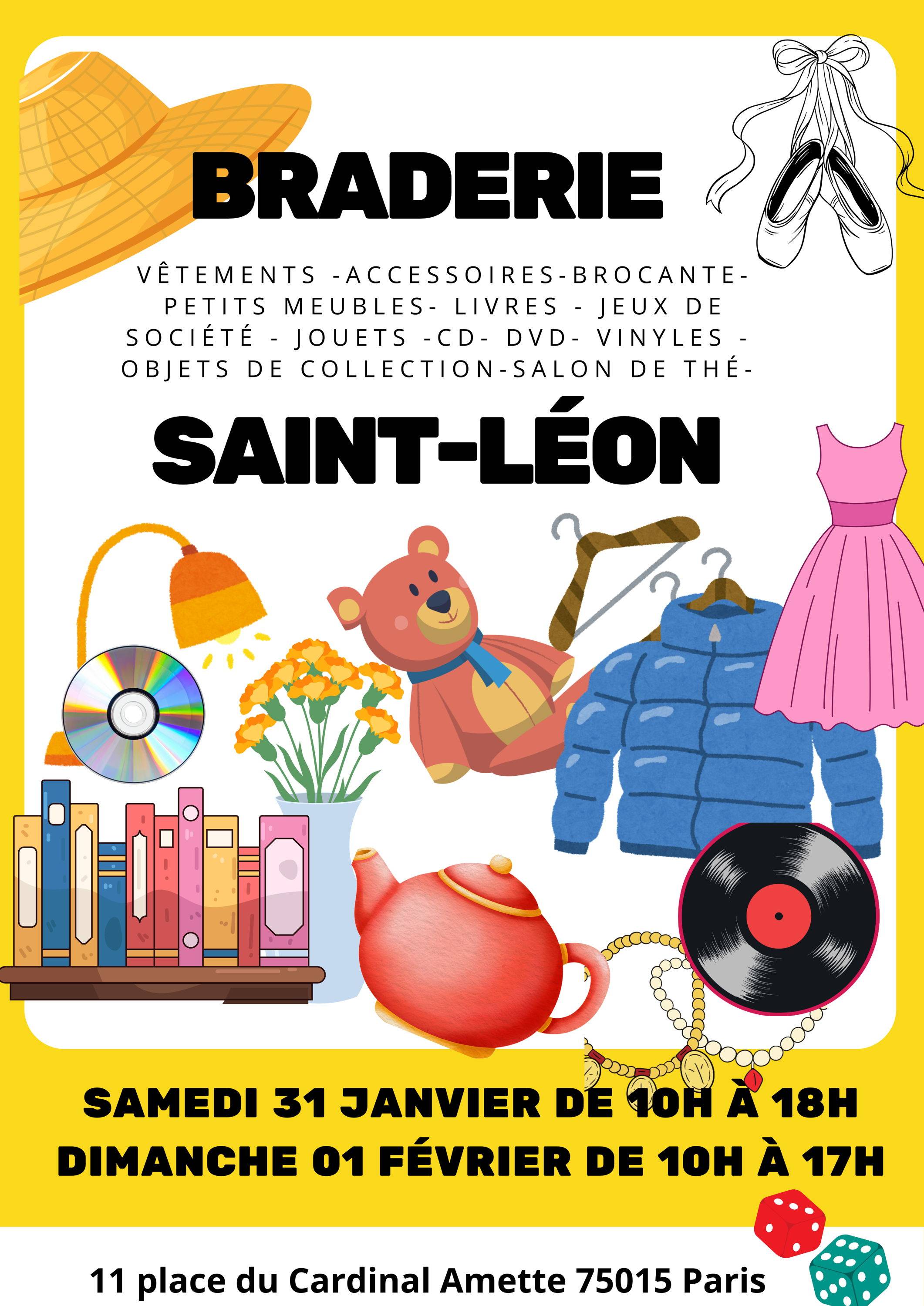 Propose braderie à Saint-Léon le 31 janvier